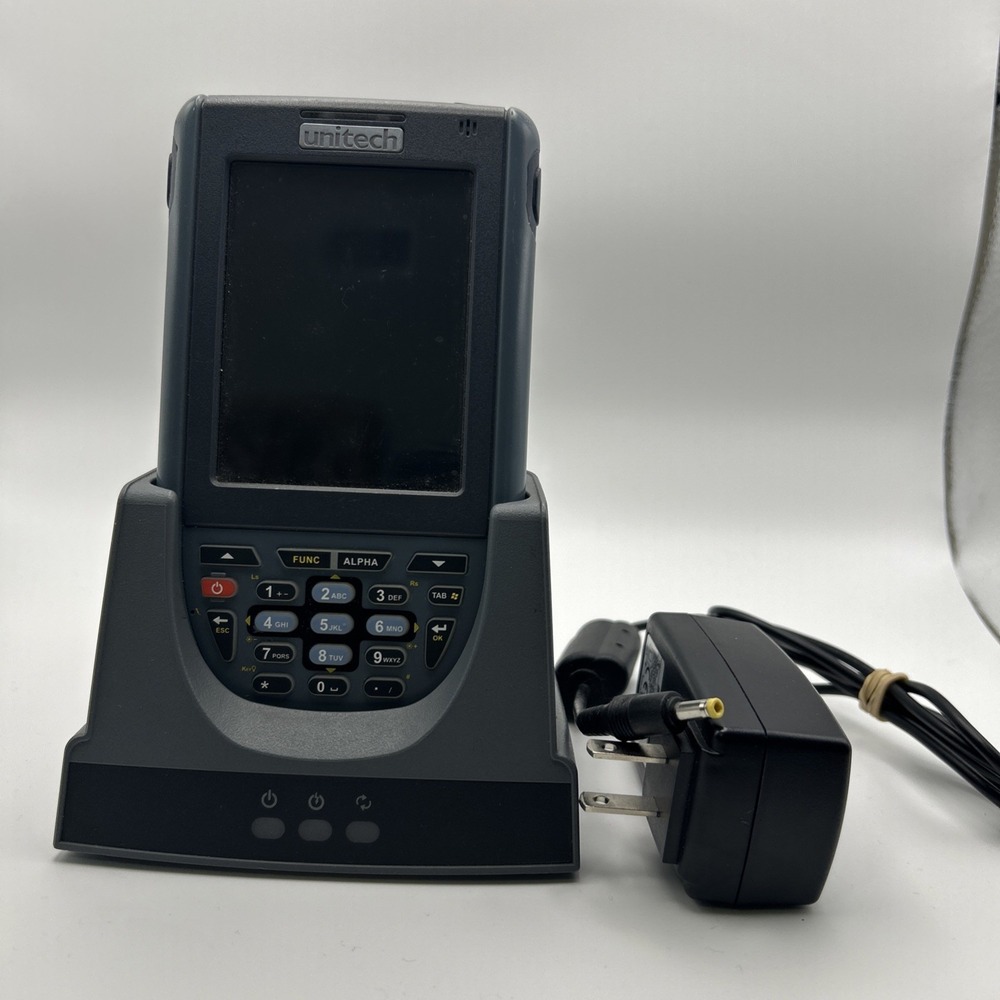 Unitech PA600 Portable Mobile w Base Charger/ No Battery